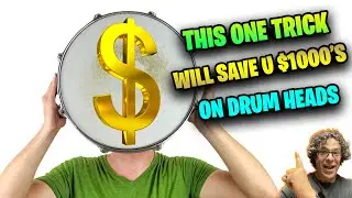 Save 1000's Of Dollars On Drum Heads With This Trick! FREE DRUM LESSON: (Paul Monroe)
