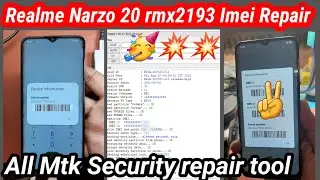Realme Narzo 20 Rmx2193 Security Repair | Oppo Realme Mtk Imei repair by Pandora tool | All mtk imei