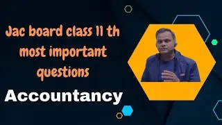 Accountancy 11th class M C Q for jac important questions [ part 1] 2024