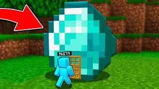 I Made A House On A Diamond In Minecraft!