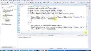 Coding with RequestDispatcher interface