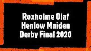 Henlow Maiden Derby Final 2020