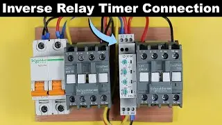 Inverse Timer Connection With Contactor for Two Motor  