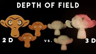 Depth of Field - 2D vs. 3D // Experimenting in Blender 4.0 (Release Candidate)