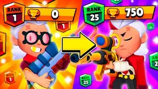 ПУШ БЕЛЛЬ С 0 ДО 750 КУБКОВ!  ГОЛДХЭНД НА 25 РАНГ! BRAWL STARS