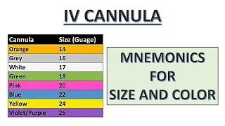 IV Cannula: Size and Color Trick | NEET PG | FMGE | USMLE