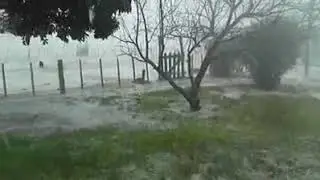 Gran granizada a 20km de  Río Branco Cerro Largo  Uruguay 4/8/2018