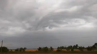 Закат Грозовые тучи