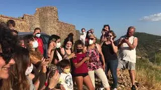 Liberación de mochuelos en el Castillo de Feria