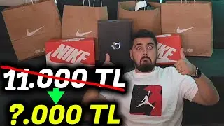 11.000 TL'lik NIKE Alışverişim KAÇ TL'ye ALDIM? Dev İndirim & Kutu Açılımı