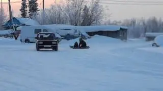 Покатушки на капоте УАЗа