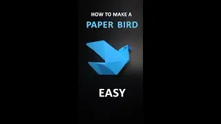 HOW TO MAKE A PAPER BIRD EASY ( SHORT )