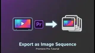 How to Export Video as Image Sequence in Premiere Pro