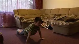 Training zu Hause Тренировки в домашних условиях в Германии.Ясин Цакаев с Братом.