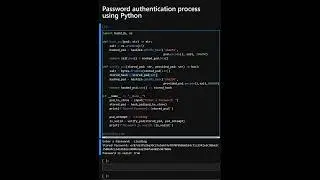 Day 182: Password authentication process using Python