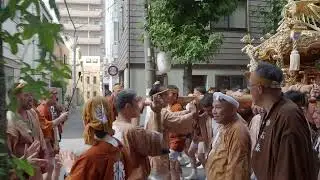 深川神明宮　例大祭　勇壮な水掛け祭　町内神輿渡御　2024/08/18  d18