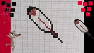 Pixel Art hecho a mano Como dibujar en papel cuadriculado paso a paso pluma 🪶