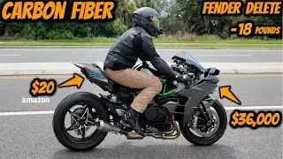 Carbon Fiber Motorcycle Fender Eliminator Kit | All Motorcycles