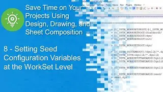 8 Setting Seed Configuration Variables at the WorkSet Level