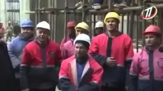 Шиносоии Эмомалӣ Раҳмон бо рафти корҳои сохтмонӣ дар Масҷиди марка
