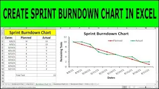 How to Create a Sprint Burndown Chart in Excel (With Detailed Explanation)