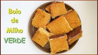 BOLO DE MILHO VERDE CASEIRO FÁCIL, SEM TRIGO, FOFO FEITO NO LIQUIDIFICADOR, FAÇA O SEU RÁPIDO.
