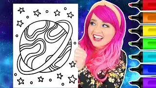 Coloring a Planet in Outer Space | Ohuhu Art Markers