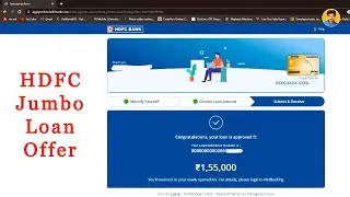 💥HDFC Credit Card Jumbo Loan | Insta Jumbo Loan apply online