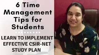 6 Time Management Tips for Students | Time Management with Study Plan | How to Implement Study Plan