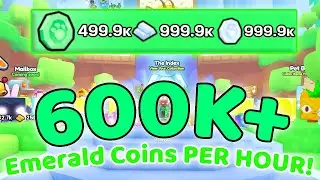 How to get 600K+ Emerald Coins per hour! | Pet Simulator 99!
