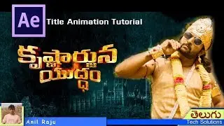 Krishnarjuna Yuddham title animation in after effects | Nani Movie | Telugu!!!