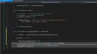 Consume Web API in ASP.Net Core MVC: Get Country By Id Action 22/40