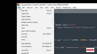 Part 2 | Membuat website menggunakan sublime text dan css