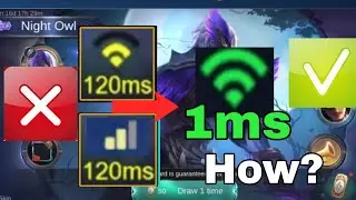 LOWER YOUR PING IN MOBILE LEGENDS TRICKS | 1 MS IN MOBILE LEGENDS