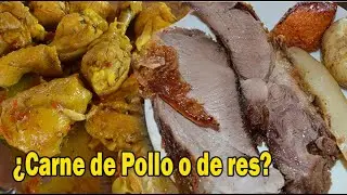 ¿ CARNE DE POLLO, GALLINA O DE RES ?