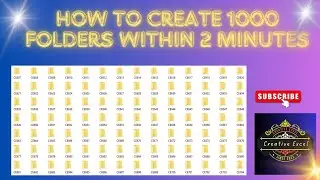 😱😱How to Create 1,000 Folders within 2 Minutes🔥🔥
