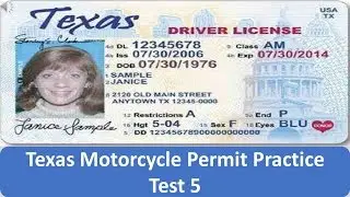 Texas Motorcycle Permit Practice Test 5