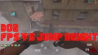 Black Ops 2 - Best FPS For Strafe Jumping? | fps vs jump height test