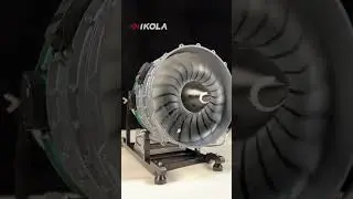 huge metal turbofan