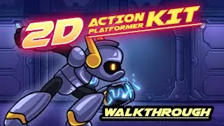 2D Action Platformer Kit Blue Playthrough