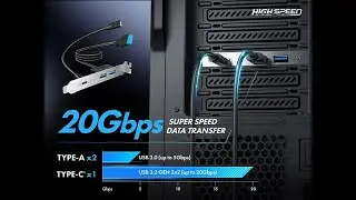 GRAUGEAR USB 20Gbit/s PCIe Slot 