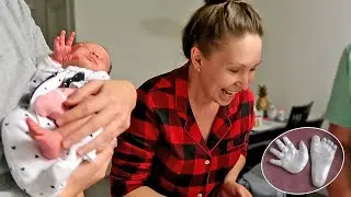 ДЕЛАЕМ СЛЕПОК РУЧКИ И НОЖКИ ЭМИЛИ!