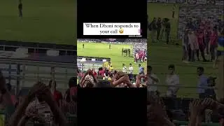 When dhoni responds to your call 🤩.  #dhoni #msdhoni #csk #trending