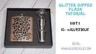 Glitter Dipped Flask Tutorial