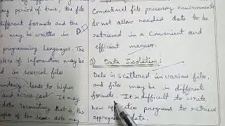 Part-6:Drawbacks of File Processing System