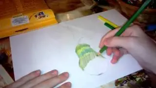 Как рисовать грушу + раскраска