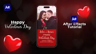 After Effects Tutorial - Valentine's Day Instagram Story Animation in After Effect