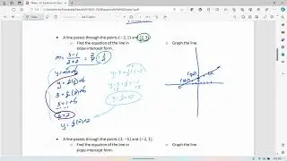 MATH 103 - 2.1 Equations of Lines