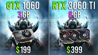 GTX 1060 3GB vs RTX 3060 ti - Dota 2 4K