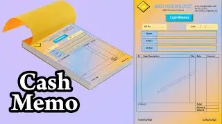 Cash Memo or Bill Copy ||  MS Word Bangla Tutorial
